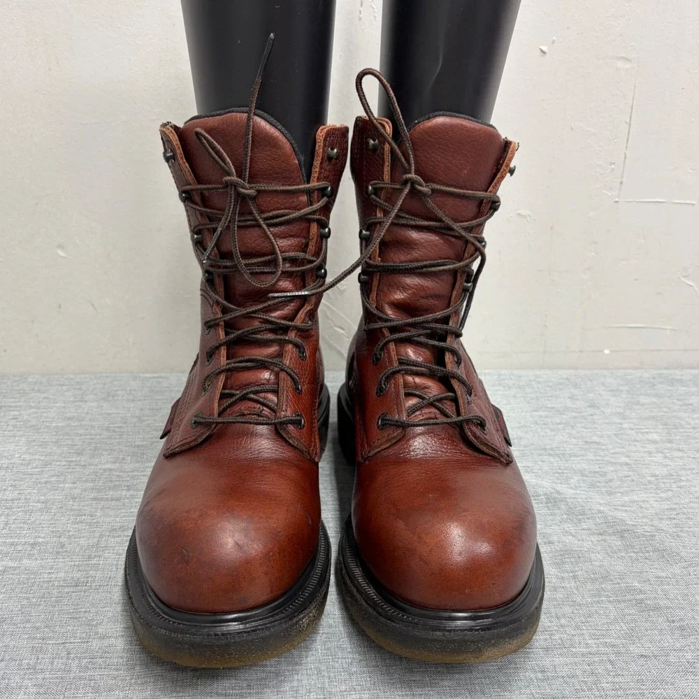Red Wing Work Boots Mens 8 D Brown 2408 Steel Toe EH Leather 8